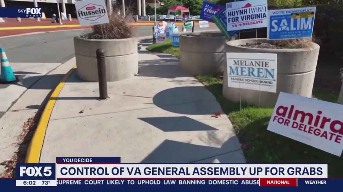 Control of Virginia's General Assembly up for grabs in pivotal election